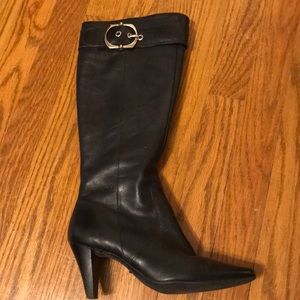 Antonio Melani Black knee boots with heel